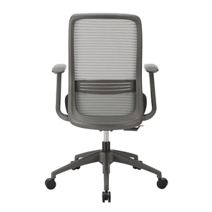 Kasper Midback Office Chair Breathable Mesh Back Molded Foam Seat Ergonomic Nylon Frame