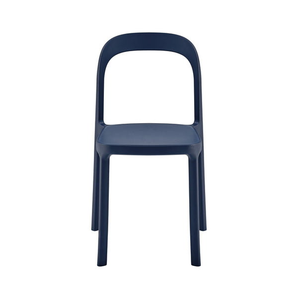 Lance Stackable Contemporary Outdoor Side Chair for Indoor Patio and Modern Dining Use