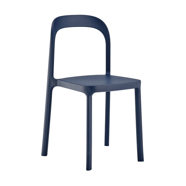 Lance Stackable Contemporary Outdoor Side Chair for Indoor Patio and Modern Dining Use