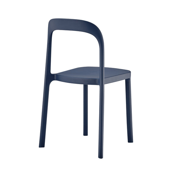 Lance Stackable Contemporary Outdoor Side Chair for Indoor Patio and Modern Dining Use
