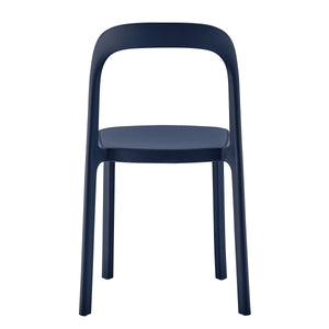 Lance Stackable Contemporary Outdoor Side Chair for Indoor Patio and Modern Dining Use