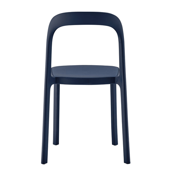 Lance Stackable Contemporary Outdoor Side Chair for Indoor Patio and Modern Dining Use