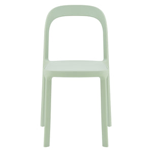 Lance Stackable Contemporary Outdoor Side Chair for Indoor Patio and Modern Dining Use