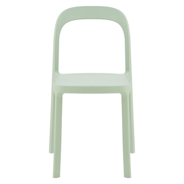 Lance Stackable Contemporary Outdoor Side Chair for Indoor Patio and Modern Dining Use
