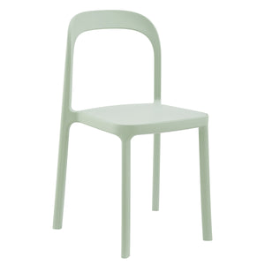Lance Stackable Contemporary Outdoor Side Chair for Indoor Patio and Modern Dining Use