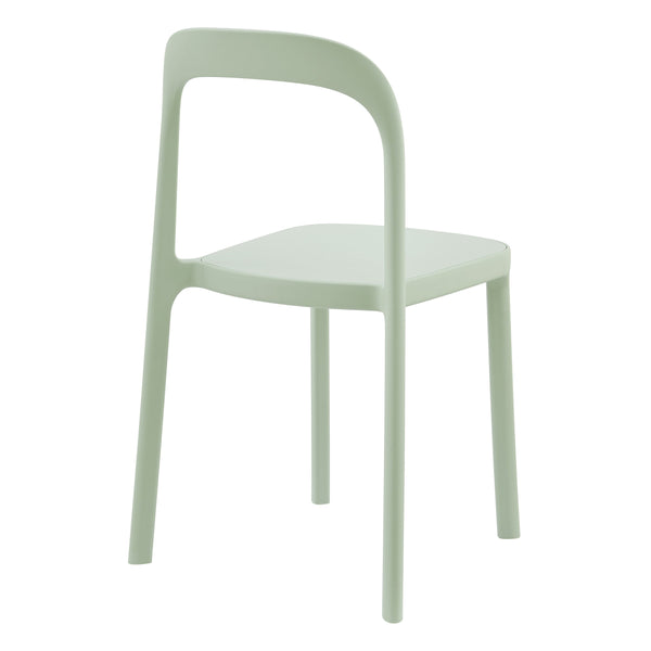 Lance Stackable Contemporary Outdoor Side Chair for Indoor Patio and Modern Dining Use