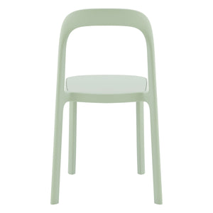 Lance Stackable Contemporary Outdoor Side Chair for Indoor Patio and Modern Dining Use