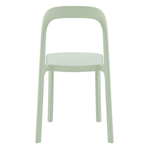 Lance Stackable Contemporary Outdoor Side Chair for Indoor Patio and Modern Dining Use