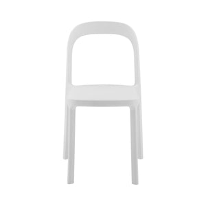 Lance Stackable Contemporary Outdoor Side Chair for Indoor Patio and Modern Dining Use