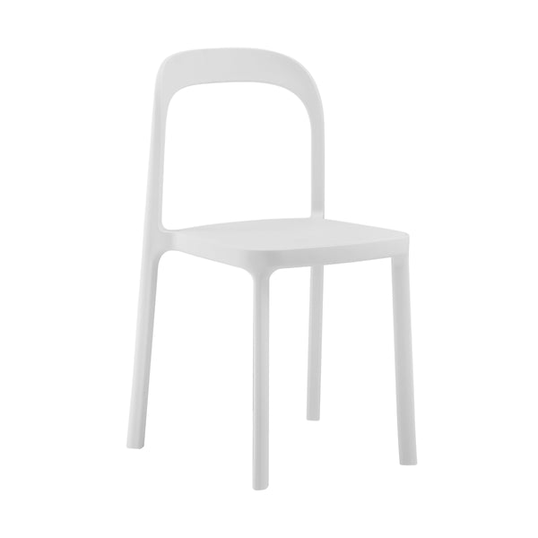 Lance Stackable Contemporary Outdoor Side Chair for Indoor Patio and Modern Dining Use