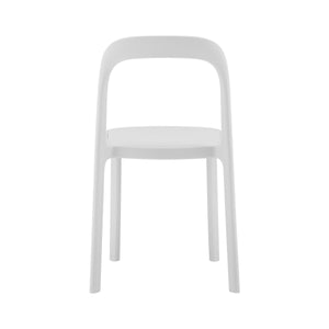 Lance Stackable Contemporary Outdoor Side Chair for Indoor Patio and Modern Dining Use