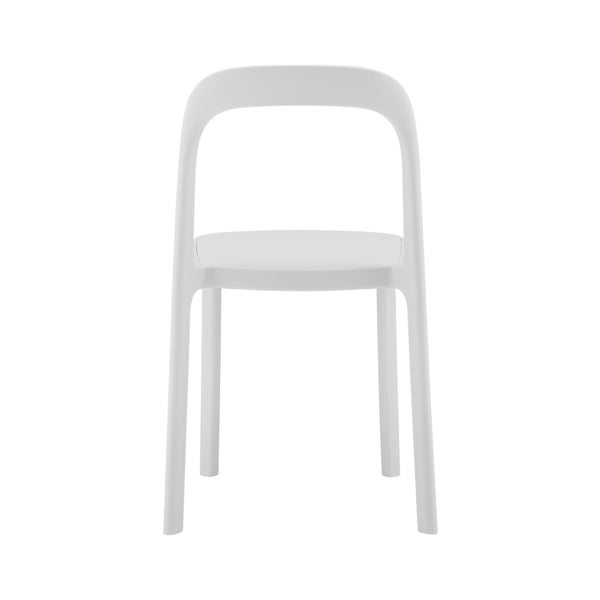 Lance Stackable Contemporary Outdoor Side Chair for Indoor Patio and Modern Dining Use