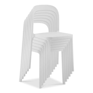 Lance Stackable Contemporary Outdoor Side Chair for Indoor Patio and Modern Dining Use