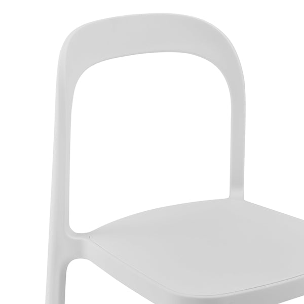 Lance Stackable Contemporary Outdoor Side Chair for Indoor Patio and Modern Dining Use