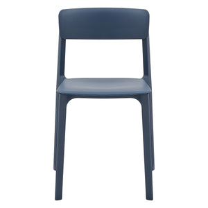 Tibo Stackable Indoor Outdoor Side Chair Versatile Colorful Modern Seating for Patio Garden