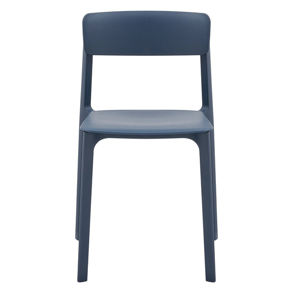 Tibo Stackable Indoor Outdoor Side Chair Versatile Colorful Modern Seating for Patio Garden