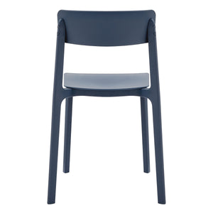 Tibo Stackable Indoor Outdoor Side Chair Versatile Colorful Modern Seating for Patio Garden