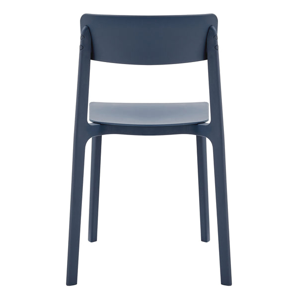 Tibo Stackable Indoor Outdoor Side Chair Versatile Colorful Modern Seating for Patio Garden
