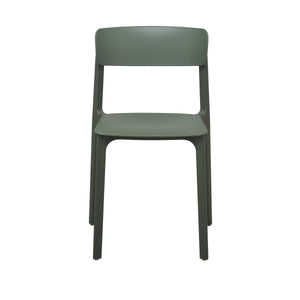 Tibo Stackable Indoor Outdoor Side Chair Versatile Colorful Modern Seating for Patio Garden