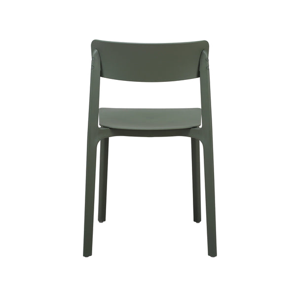 Tibo Stackable Indoor Outdoor Side Chair Versatile Colorful Modern Seating for Patio Garden