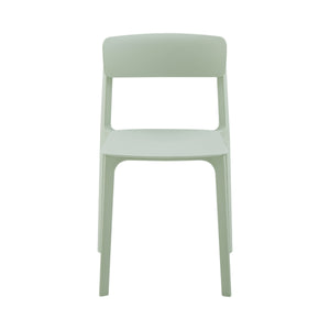 Tibo Stackable Indoor Outdoor Side Chair Versatile Colorful Modern Seating for Patio Garden