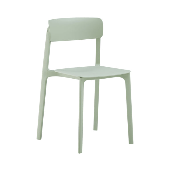 Tibo Stackable Indoor Outdoor Side Chair Versatile Colorful Modern Seating for Patio Garden