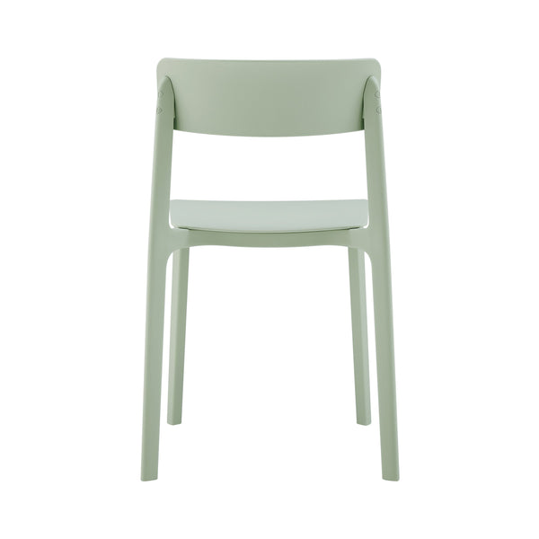 Tibo Stackable Indoor Outdoor Side Chair Versatile Colorful Modern Seating for Patio Garden