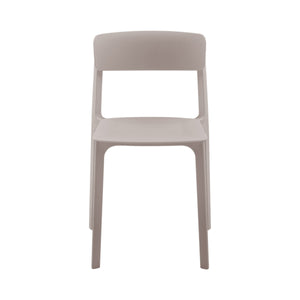 Tibo Stackable Indoor Outdoor Side Chair Versatile Colorful Modern Seating for Patio Garden