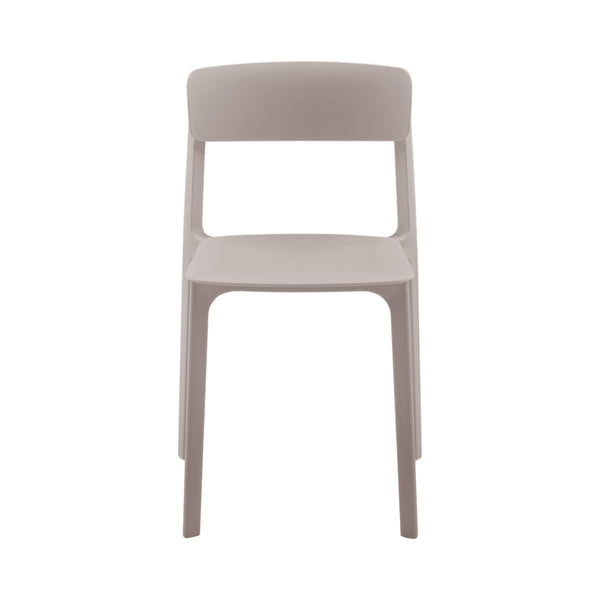 Tibo Stackable Indoor Outdoor Side Chair Versatile Colorful Modern Seating for Patio Garden