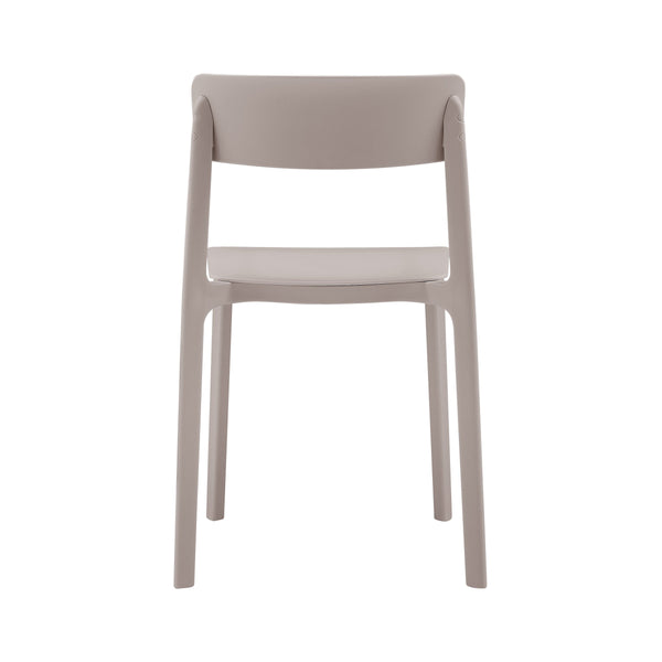 Tibo Stackable Indoor Outdoor Side Chair Versatile Colorful Modern Seating for Patio Garden