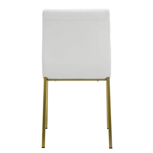 Scott Contemporary Dining Side Chair with Steel Base for Modern Home Room Seating