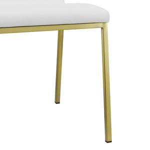Scott Contemporary Dining Side Chair with Steel Base for Modern Home Room Seating
