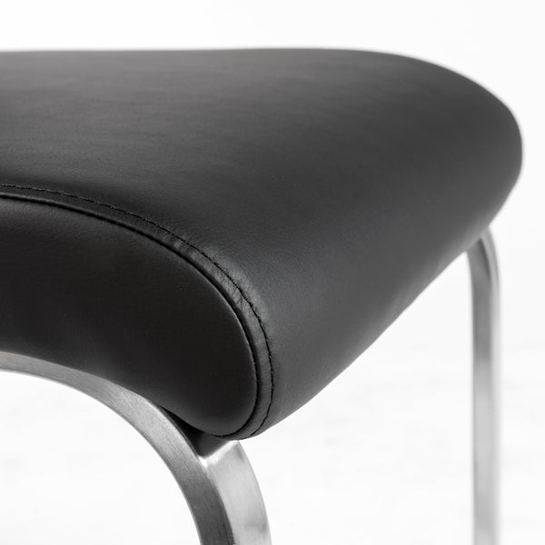 Lexington Leatherette Upholstered Dining Side Chairs with Steel Base Modern Seating Set of 2