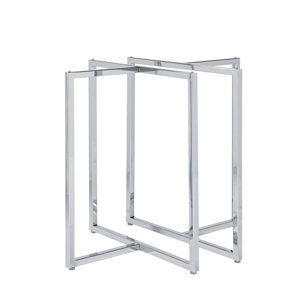 Legend Contemporary Steel Dining Table Base Set with Adjustable Feet for Any Tabletop