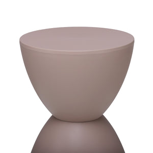 Sallie Outdoor Hourglass Plastic Stool Versatile All Weather Accent Seating for Patio or Indoors
