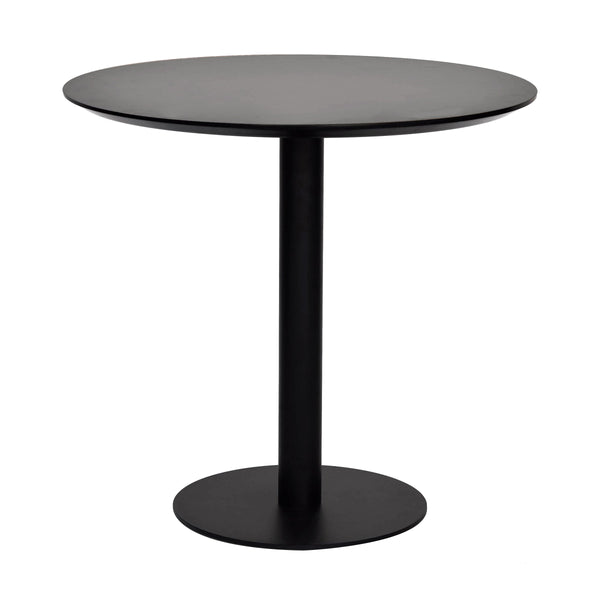 Paras Round Bistro Dining Table Steel Base Melamine Top Modern Kitchen and Decor