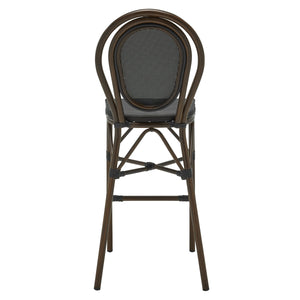 Erlend Stackable Aluminum Outdoor Barstool Breathable Mesh Seat for Patio Entertaining