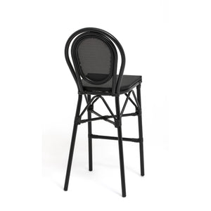 Erlend Stackable Aluminum Outdoor Barstool Breathable Mesh Seat for Patio Entertaining