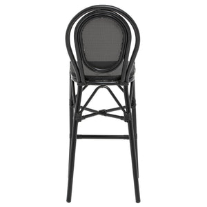 Erlend Stackable Aluminum Outdoor Barstool Breathable Mesh Seat for Patio Entertaining