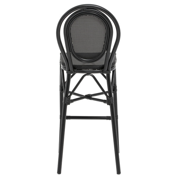 Erlend Stackable Aluminum Outdoor Barstool Breathable Mesh Seat for Patio Entertaining