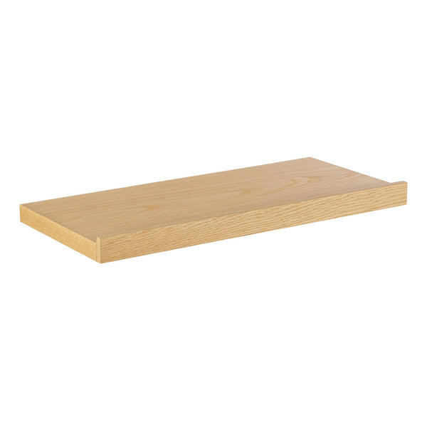 Bianca Modern Floating Wall Shelf with Walnut Finish for Books and Decor Display