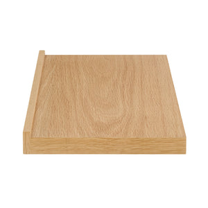 Bianca Modern Floating Wall Shelf with Walnut Finish for Books and Decor Display