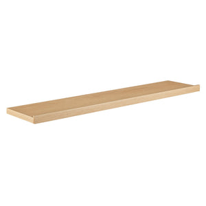 Bianca Modern Walnut Finish Wall Shelf for Books Decor and Display Accents