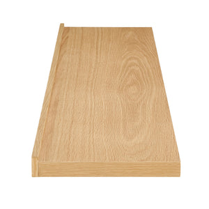 Bianca Modern Walnut Finish Wall Shelf for Books Decor and Display Accents