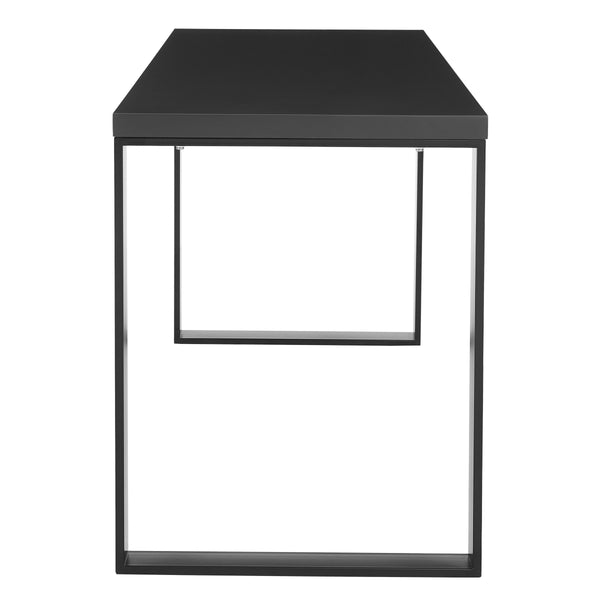 Dillon 48 Inch Executive Writing Desk with Metal Base for Modern Office Workspace Productivity