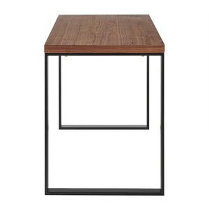 Dillon 48 Inch Executive Writing Desk with Metal Base for Modern Office Workspace Productivity