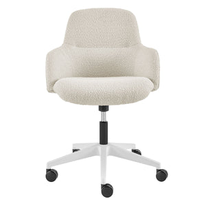 Mia Foam Padded Office Chair with Butterfly Recline Mechanism in Sleek Modern Style