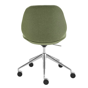 Lyle Ergonomic Contract Grade Office Chair Polished Aluminum Base for Modern Workspaces