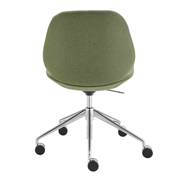 Lyle Ergonomic Contract Grade Office Chair Polished Aluminum Base for Modern Workspaces