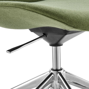 Lyle Ergonomic Contract Grade Office Chair Polished Aluminum Base for Modern Workspaces
